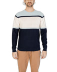 Hamaki-Ho Pure Cotton Colorblock Sweater - blue hues