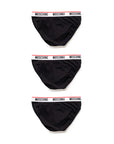 Moschino Underwear Logo Cotton Stretch Briefs - 3 Pack