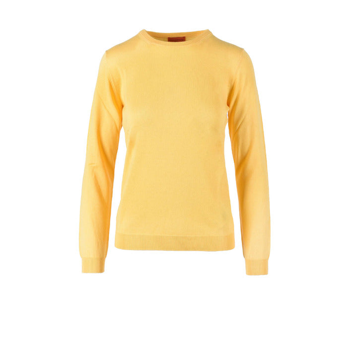 Ballantyne Minimalist Cashmere-Cotton Sweater - Saffron yellow