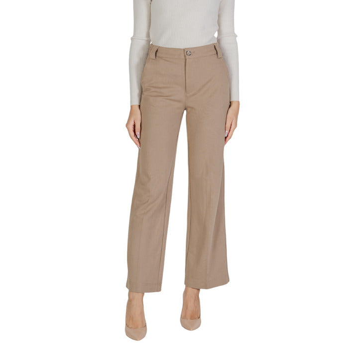 Street One Minimalist Wide Leg Boot Cut Suit Pants