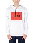 Hugo Oversized Logo Pure Cotton Athleisure Hooded Pullover