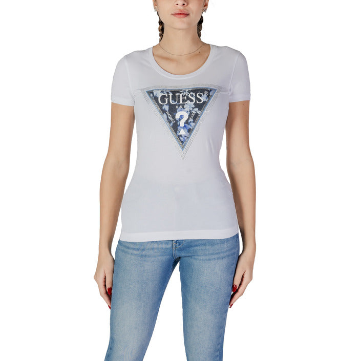 Guess Logo Cotton Crewneck T-Shirt