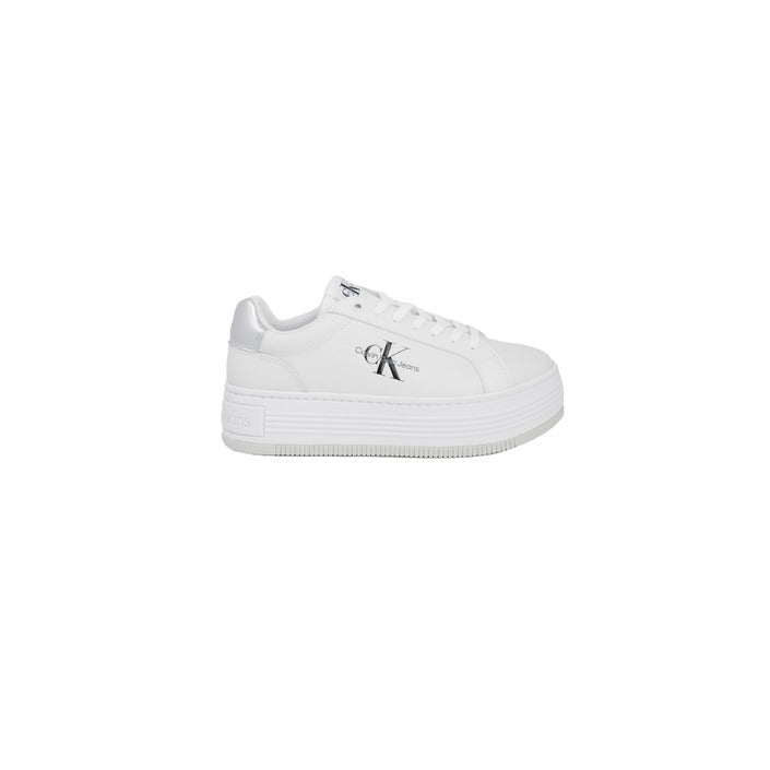 Calvin Klein Logo Genuine Leather Chunky Sole Sneakers