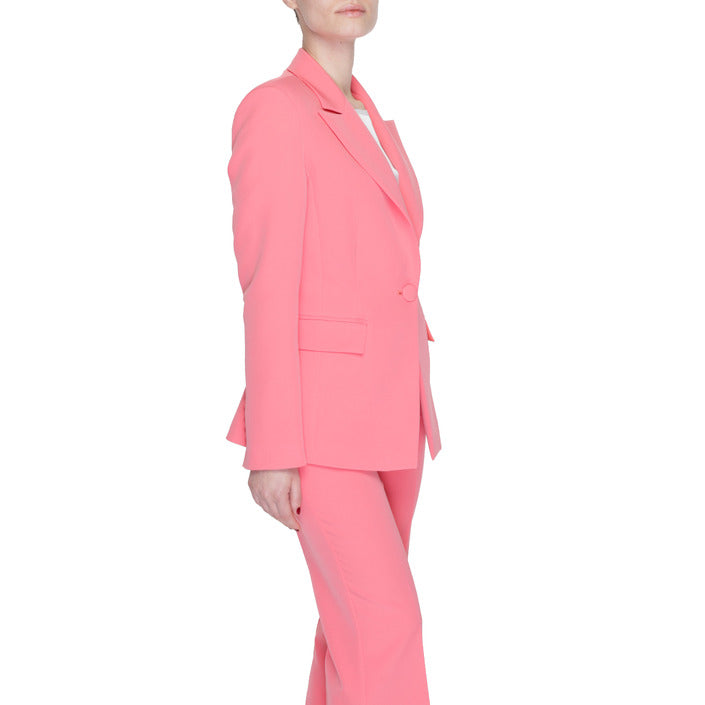Silence Classic One-Button Blazer - Coral