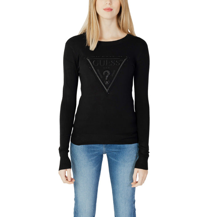 Guess Logo Long Sleeve Knit Top