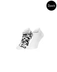 Calvin Klein Logo Cotton-Blend Extra Low Cut Socks - 2 Pack