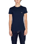 Emporio Armani Logo Cotton-Rich Fitted T-Shirt