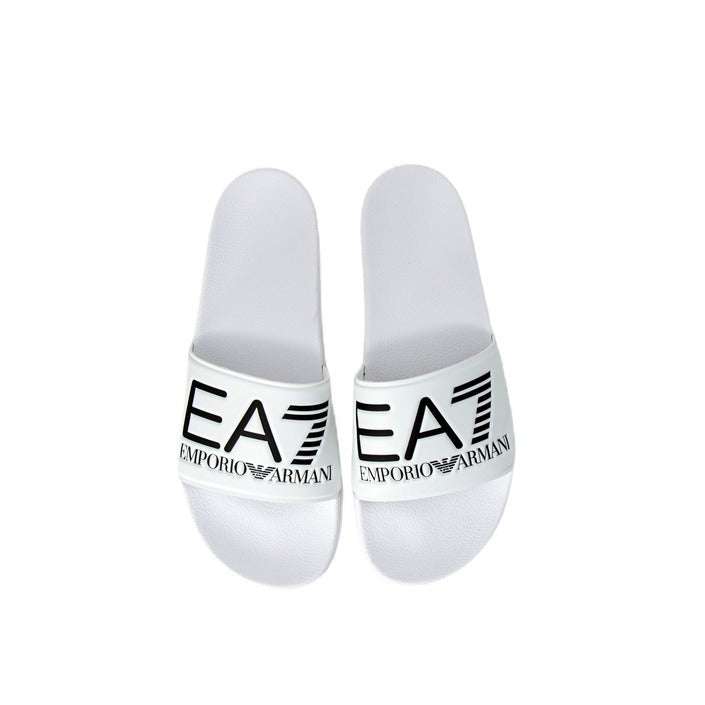 EA7 By Emporio Armani Logo Slides - All White