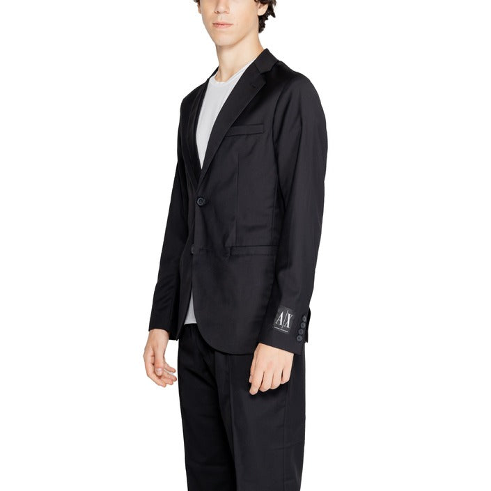 Armani Exchange Logo Cuff Two-Button Blazer