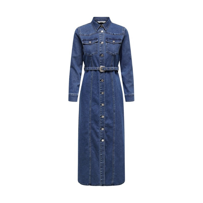 Only Longline Vintage Blue Denim Dress