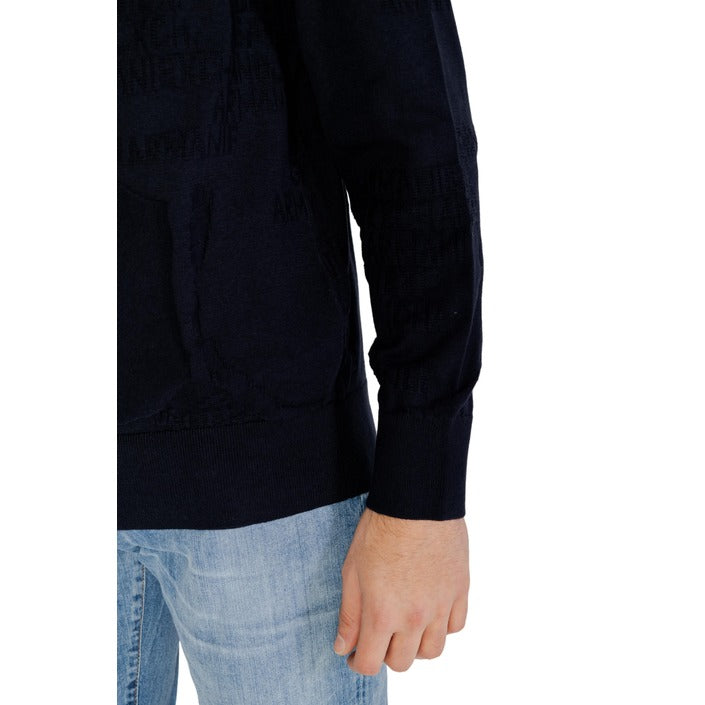 Armani Exchange Minimalist Pure Cotton Sweater - Deepest Blue