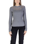 Morgan De Toi Long Sleeve Grey Knit Top