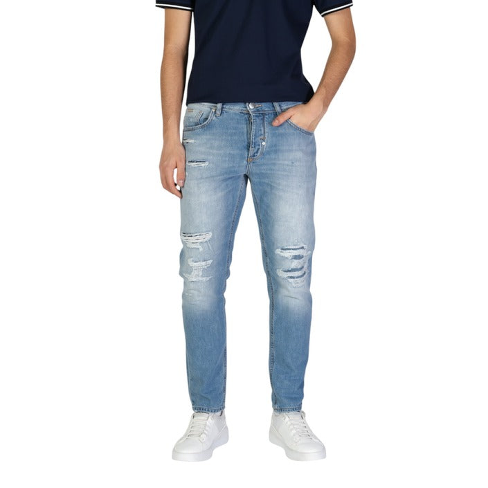 Antony Morato Distressed Ripped Light Wash Skinny Jeans