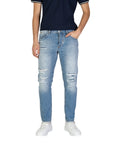 Antony Morato Distressed Ripped Light Wash Skinny Jeans