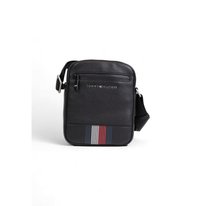 Tommy Hilfiger Logo Unisex Vegan Leather Crossbody Bag