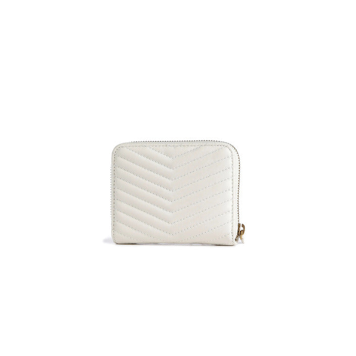 Pinko Leather Purse Chevron Quilted - white