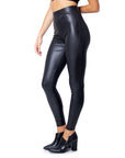 Only High Waisted Black Vegan Leather Leggings