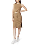 Fila Minimalist Pure Cotton Side Slit Athleisure Skirt