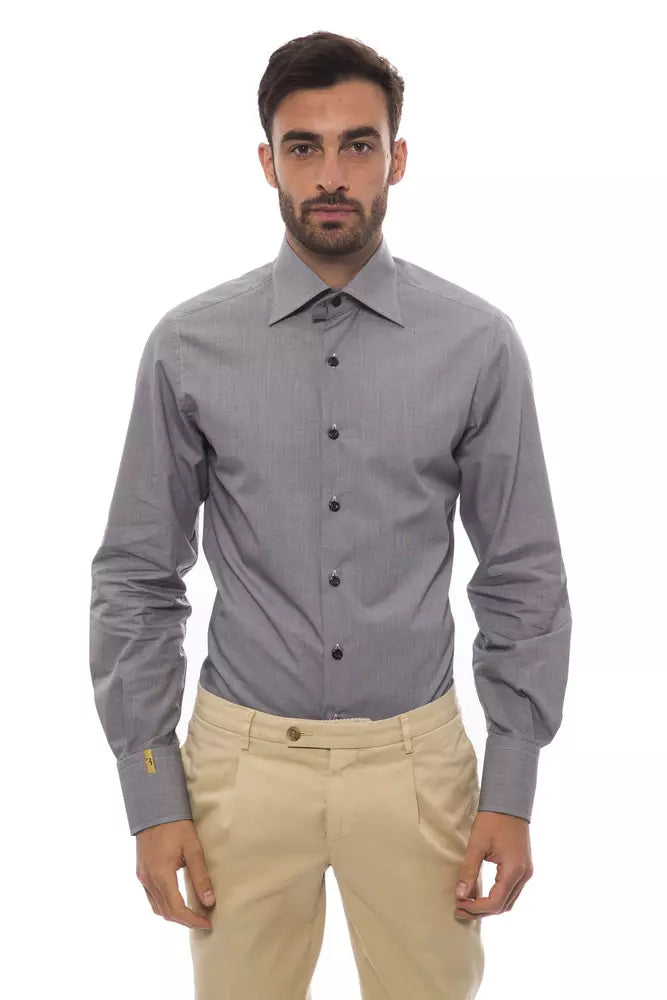 Billionaire Italian Couture Shirt - Gray/Grey