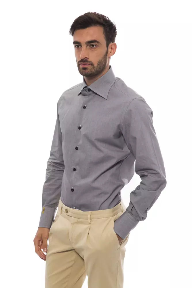 Billionaire Italian Couture Shirt - Gray/Grey