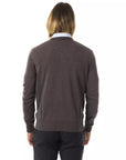 Uominitaliani Merino Wool Sweater - Gray/Grey
