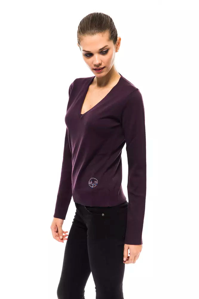 Montana Blu Wool Sweater - Deep Purple