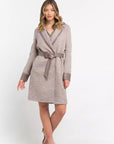 Trussardi Waist Belt Long Coat - Taupe