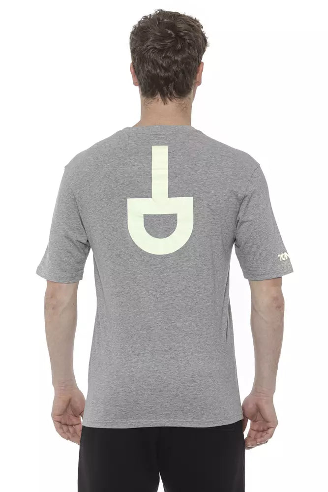 Tond Logo Cotton T-Shirt - Marle Gray/Grey - Made In Italy