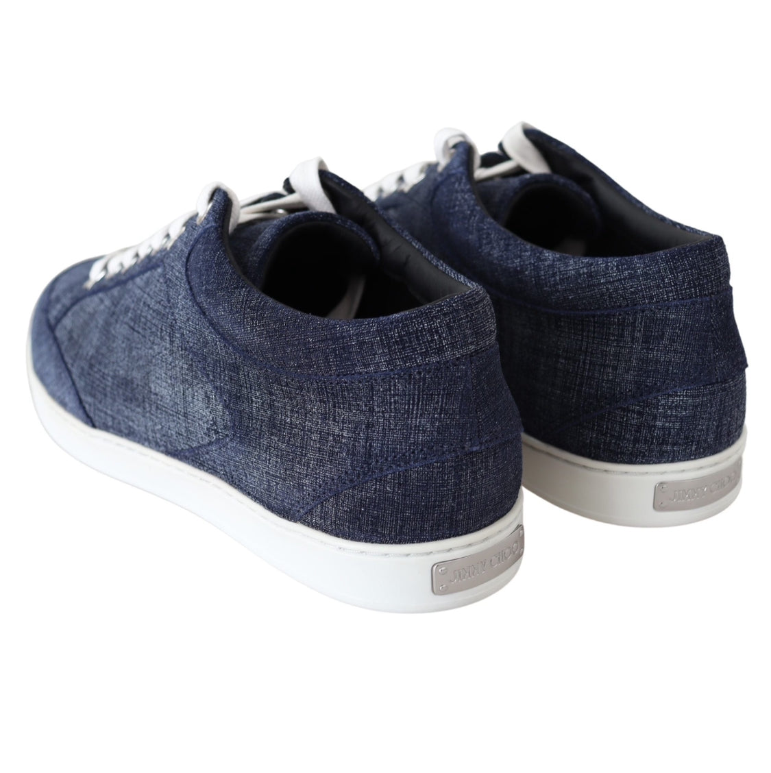 Jimmy Choo Miami Denim Low Top Sneakers