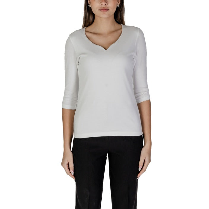 Street One Sweetheart Neckline Quarter Sleeve Top