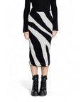 Vero Moda Monochrome Zebra Midi Skirt