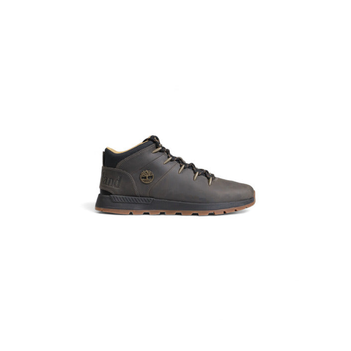 Timberland Logo High Top Genuine Leather Sneakers