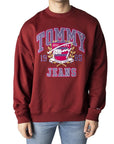 Tommy Hilfiger Jeans Logo Jersey Style Organic Cotton-Blend Sweatshirt