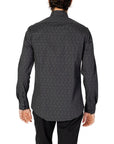Calvin Klein Geometric Organic Cotton-Blend Collar Shirt