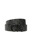 Calvin Klein Logo Buckle Black Belt