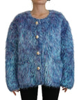 Dolce & Gabbana Wool & Faux Fur Short Coat