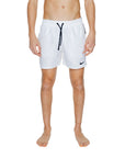 Nike Logo Quick Dry Athleisure Swim Shorts - white 