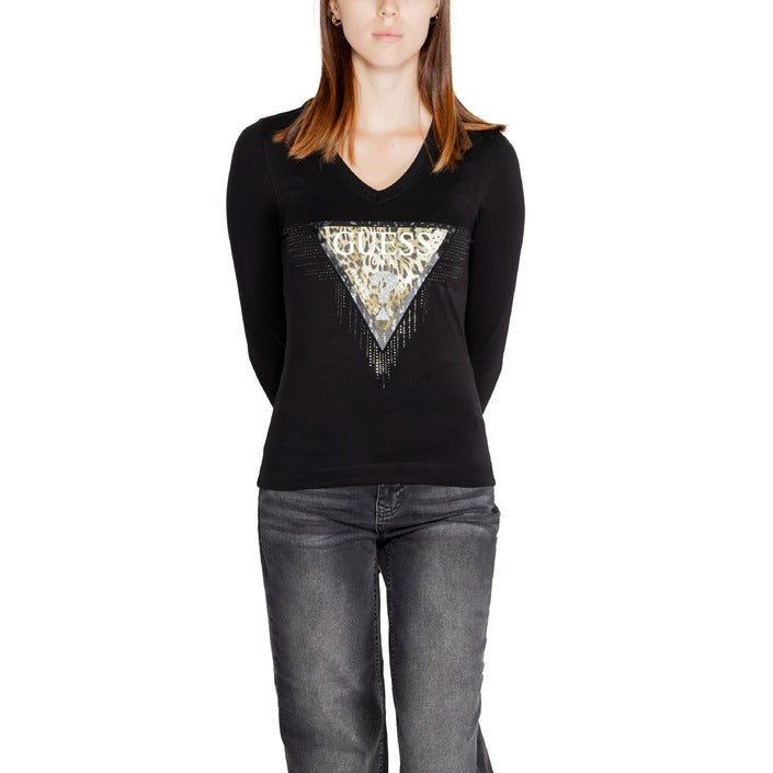 Guess Logo Cotton-Rich Long Sleeve Top