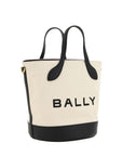Bally Logo Bucket Bag - Black & White