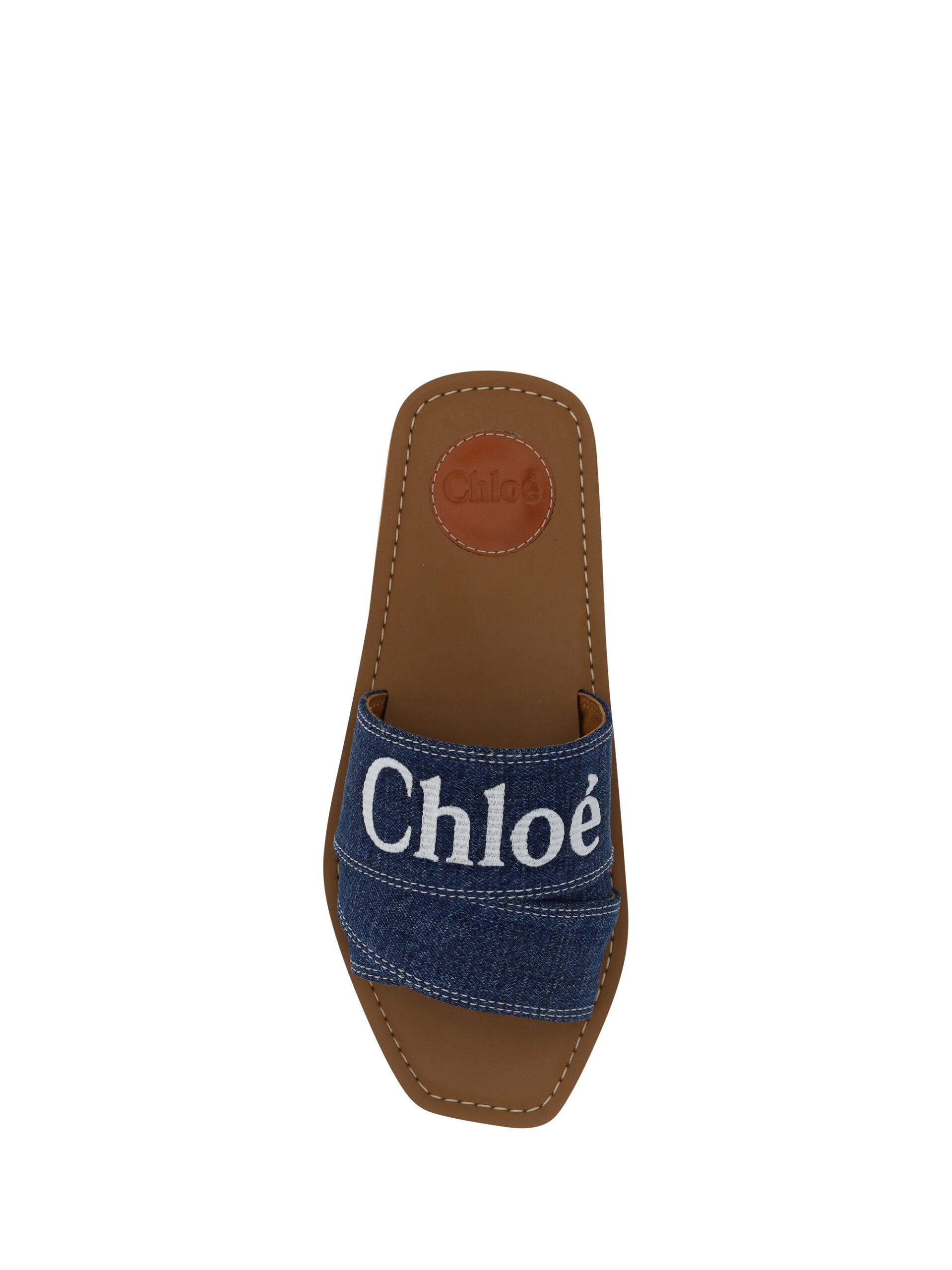 Chloé Denim Resort Flat Sandals