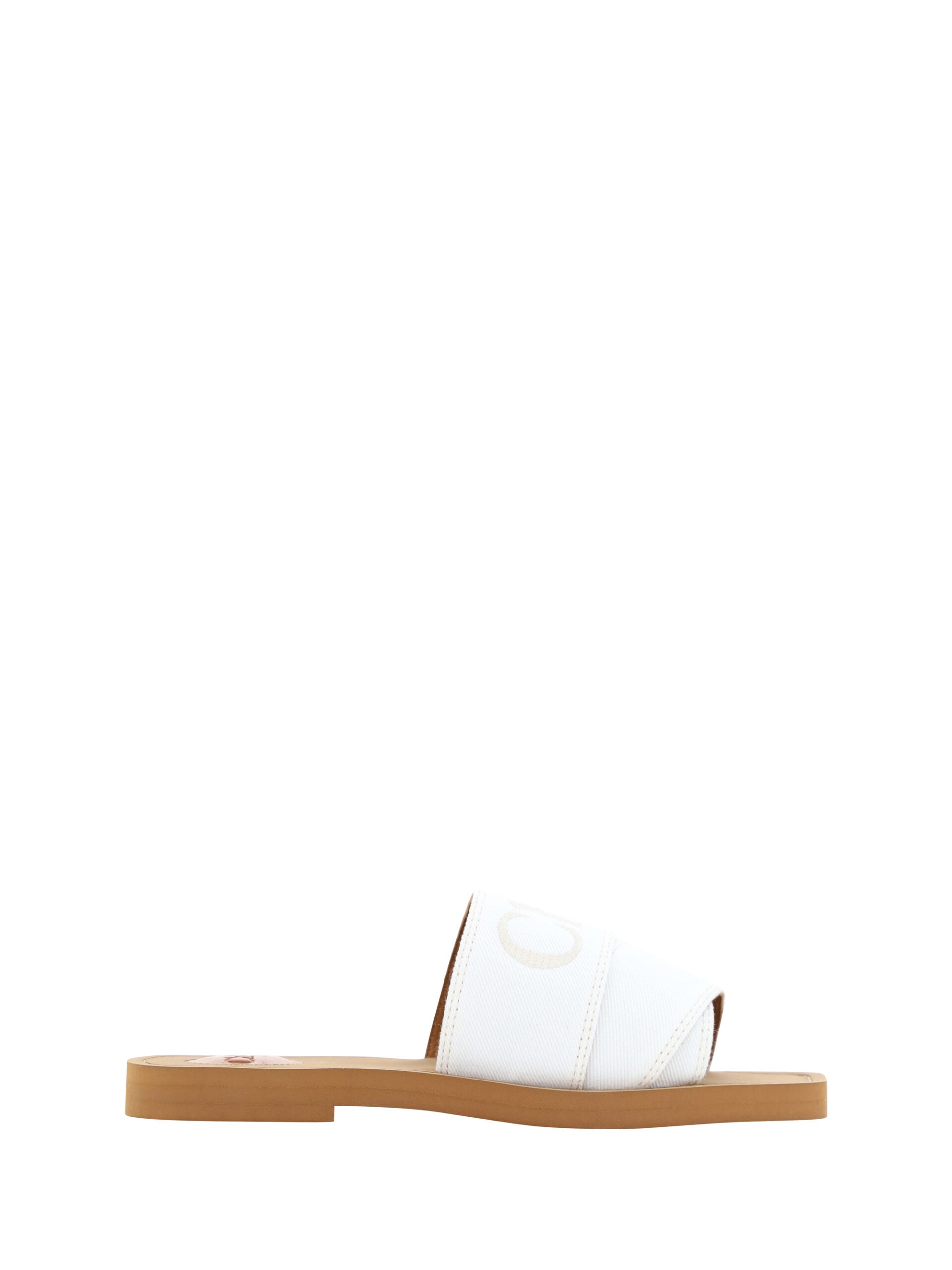 Chloé Cotton Flat Sandals