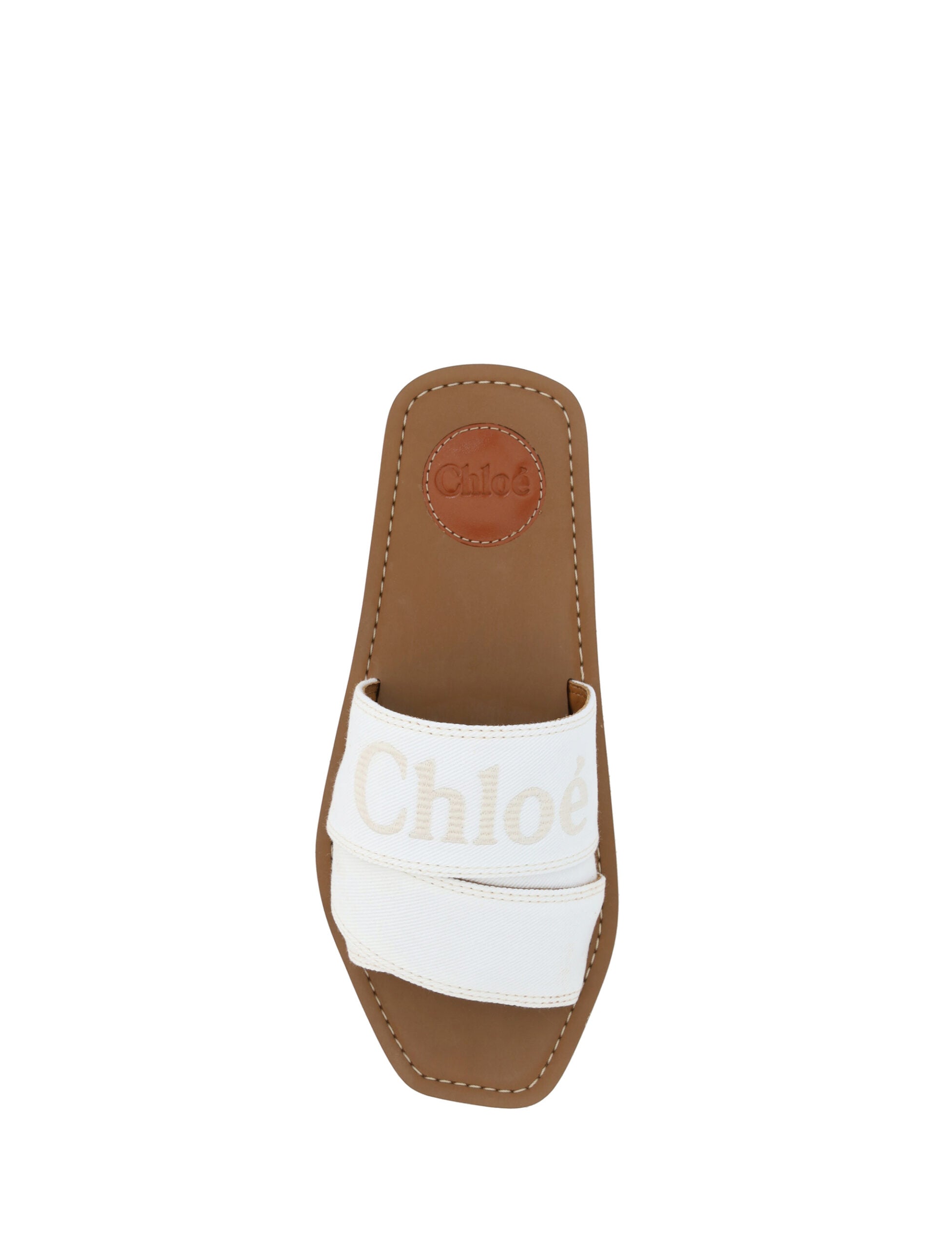 Chloé Cotton Flat Sandals