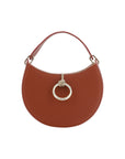 Chloé Brown Small Crescent Arlène Leather Shoulder Bag