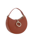 Chloé Brown Small Crescent Arlène Leather Shoulder Bag