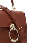 Chloé Elegant Sepia Brown Leather Satchel Shoulder Handbag