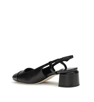 Jimmy Choo Elisa Black Leather Heel Pumps