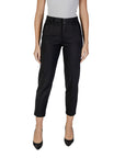 Street One Minimalist Ankle Length Slim Fit Black Pants 