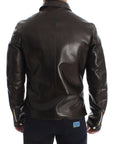 Dolce & Gabbana Collar Leather Jacket - Brown