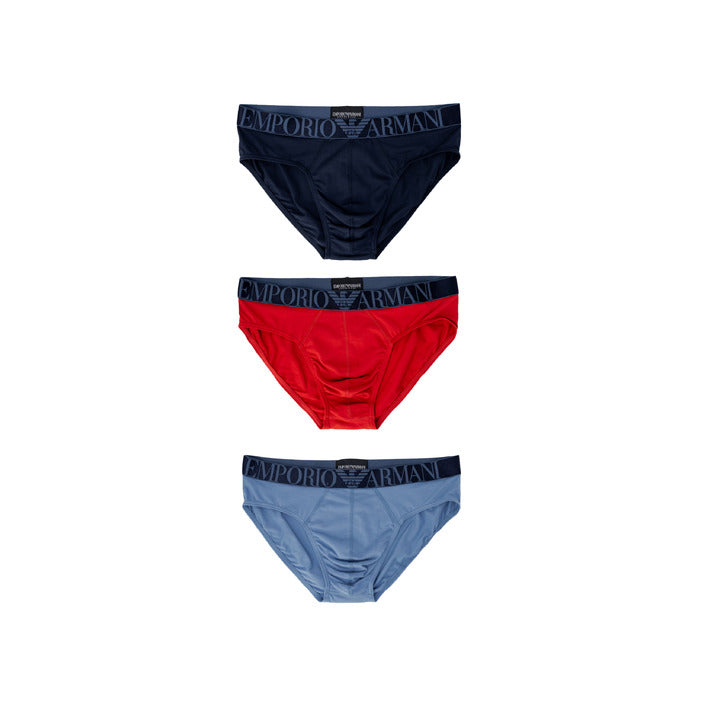 Emporio Armani Underwear Logo Cotton-Stretch Briefs - 3 Pack