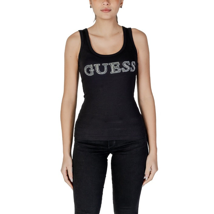 Guess Logo Stretch Cotton Tank Top